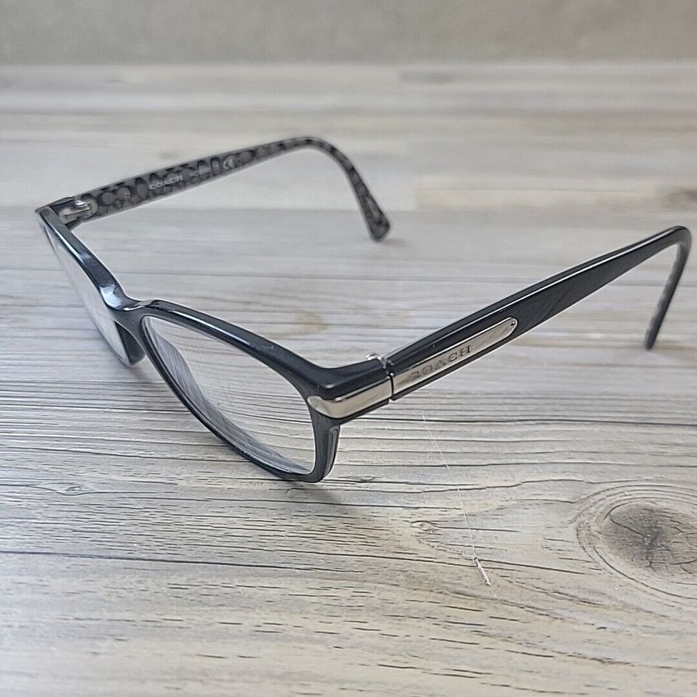 Coach HC6065 5261 Black‎ Military Sig C Womens Eyeglasses 51-17 135 FRAMES ONLY - Picture 2 of 10